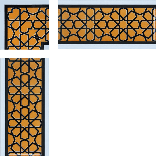 10x20 cm Çini Bordür B-72